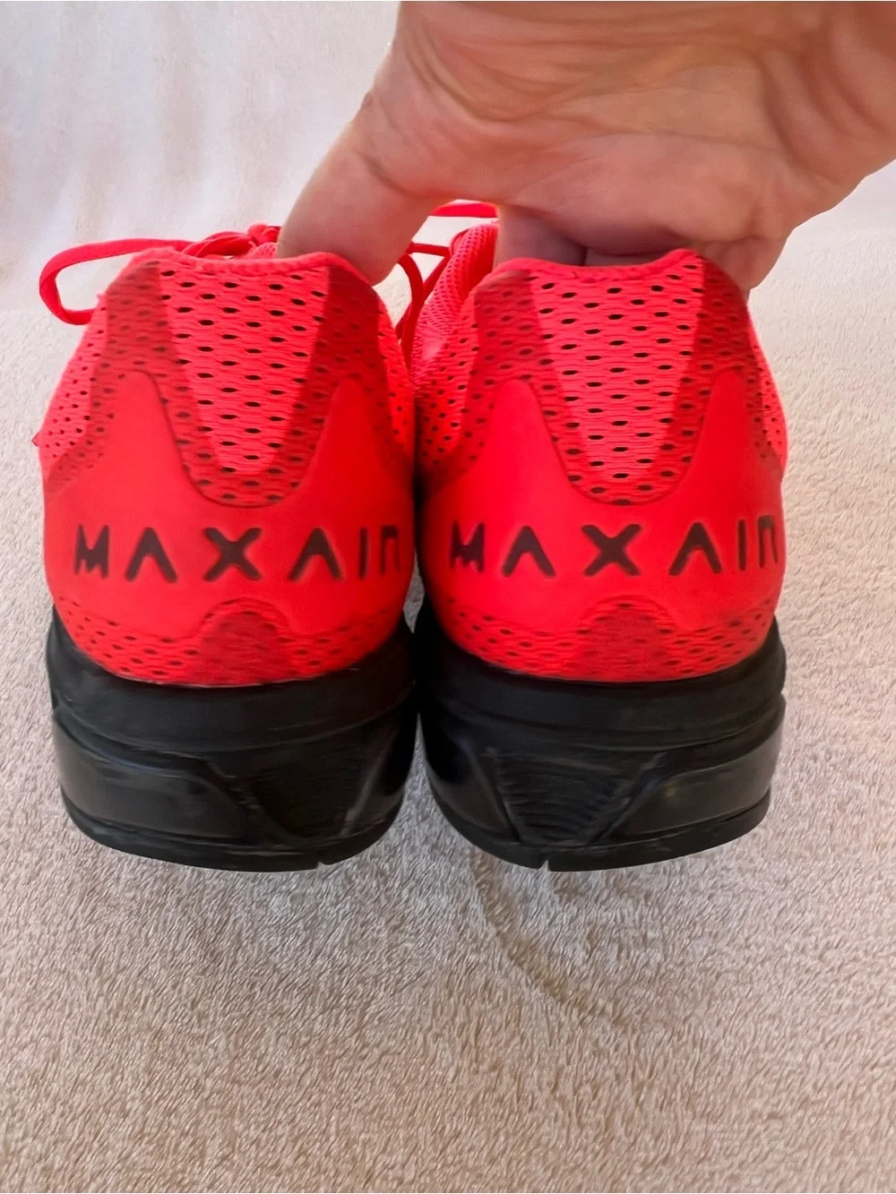 NIKE AIR MAX TAILWIND RUNNING SNEAKERS SIZE 8.5 BRIGHT ORANGE PINK